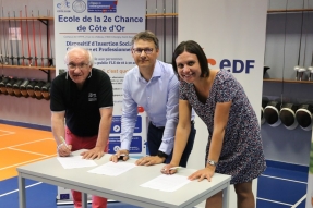 EDF Commerce, l’ASPTT et l’Ecole de la deuxième chance s’associent pour promouvoir le sport et l’inclusion.